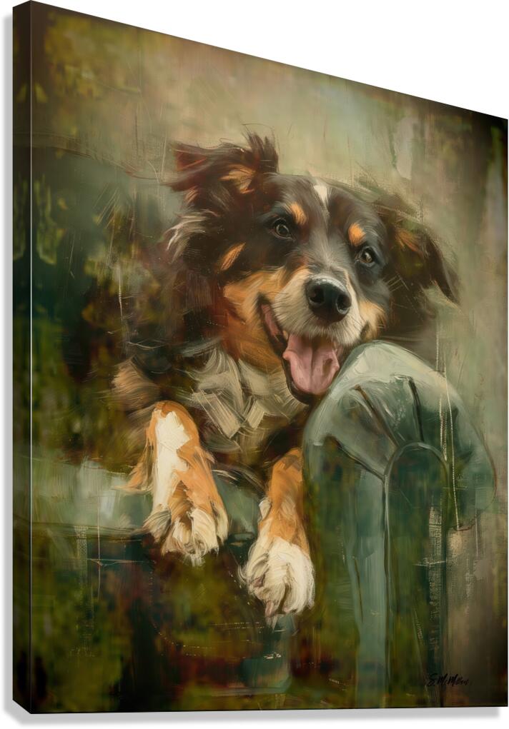 Mans Best Friend Canvas Print