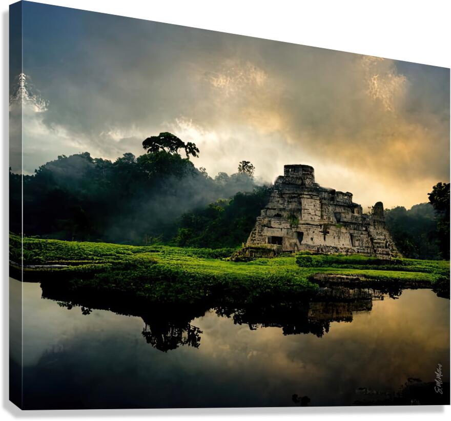 Maya Temple Canvas Print
