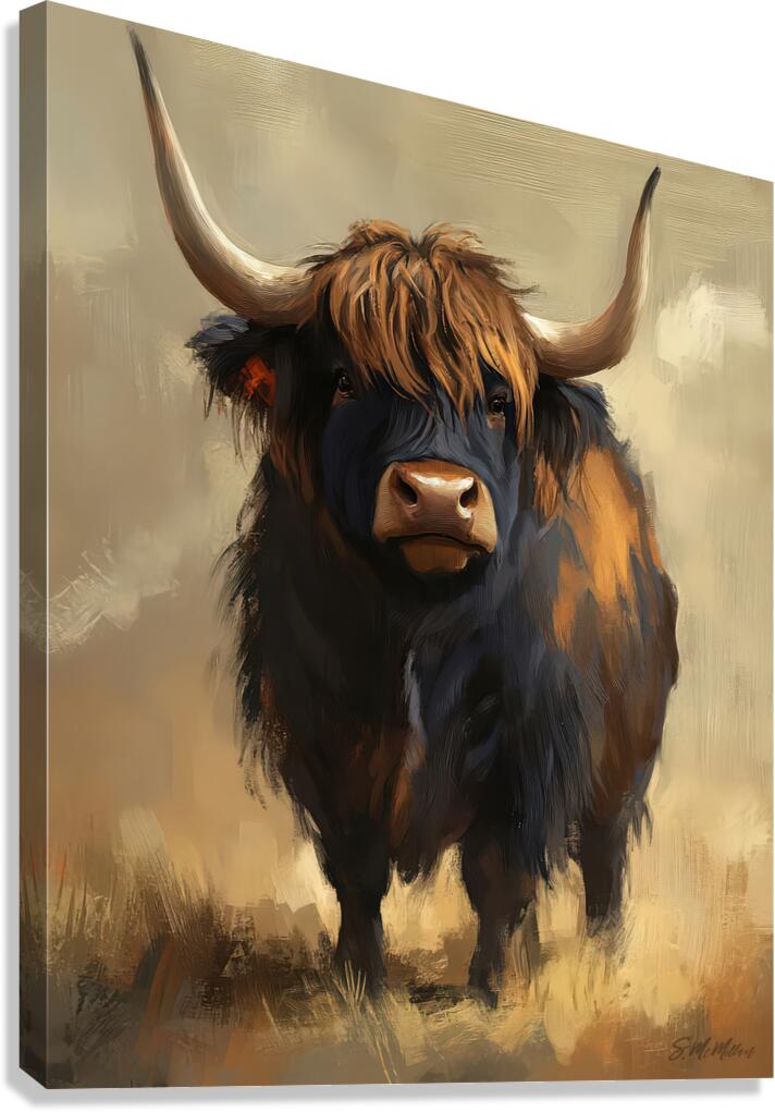 Highlander Cow Canvas Print