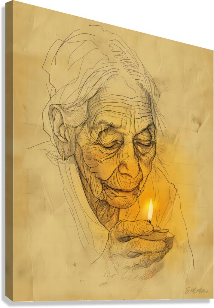 The Candle Canvas Print