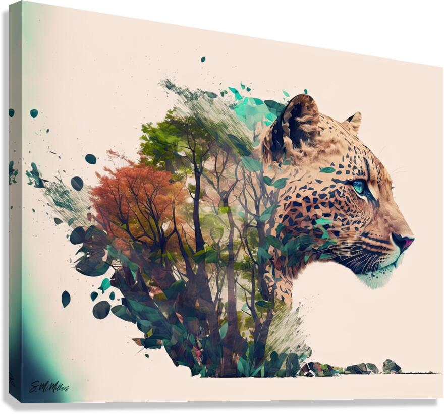 Watercolor Jaguar Canvas Print
