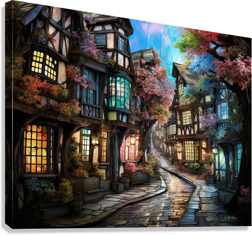 Cobblestone Street  Canvas Print
