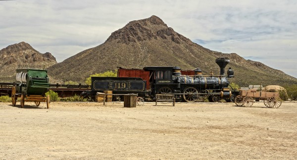 Old Tucson Studio Train Print