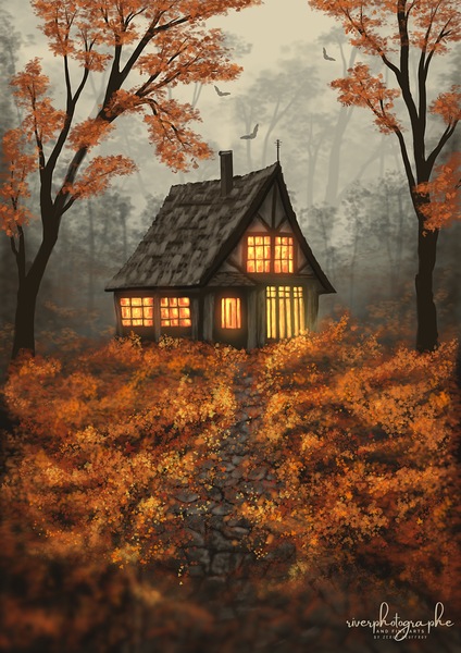 Autumn Cottage Digital Download