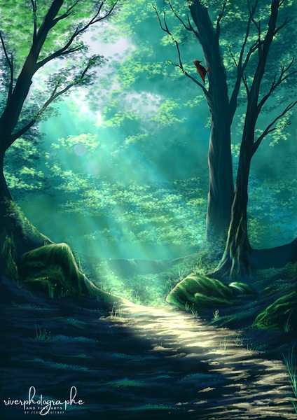 Woodland Rays Digital Download