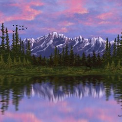 Lake by Mountain