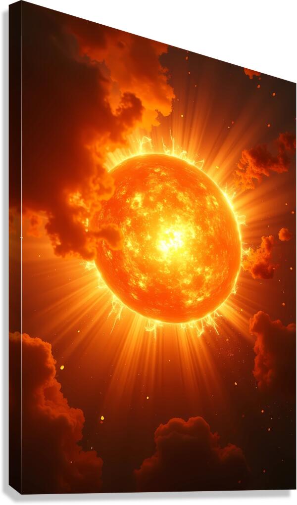 Stellar Inferno Canvas Print