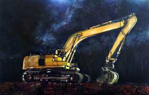 Excavator By Night