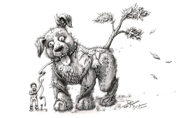 Mighty Odd Botany Pup Print