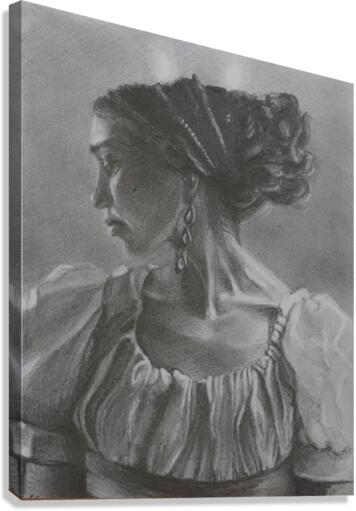 Lady In Waiting Canvas Print