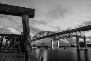 Blatnik Bridge in Black and White 