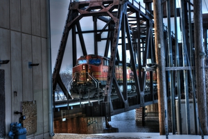 train over tracks
