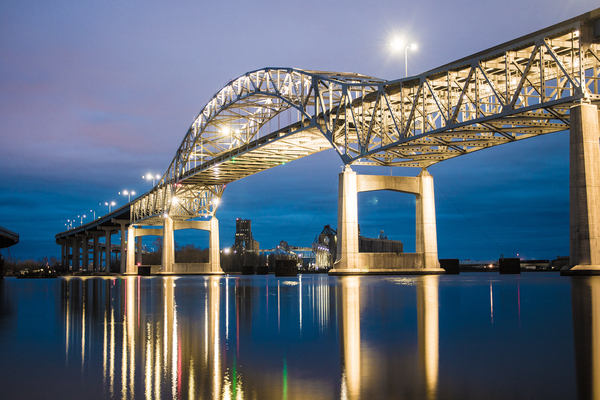Blatnik Bridge reflection  Print