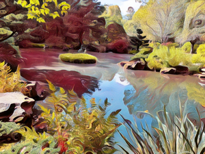 Pond In A Japanese Garden