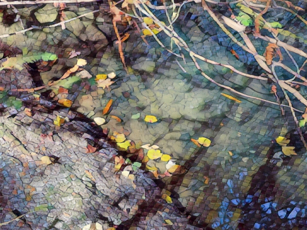 Pixel Puddle Print