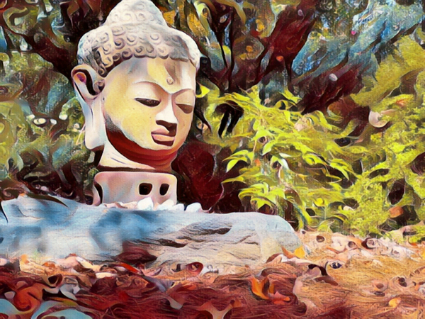 Temple Head Print
