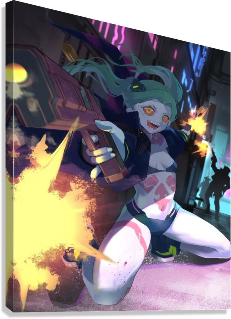 cyberpunk edgerunners by UlrikeRLowe Wall Art