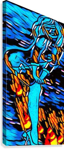 Multi Colour Nude Canvas Print