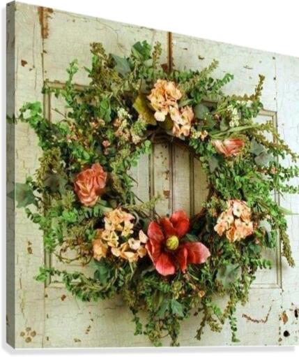 Rustic Wreath Canvas Print
