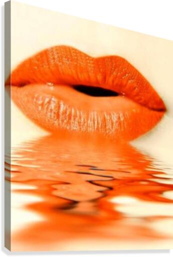 Lips Wave Canvas Print