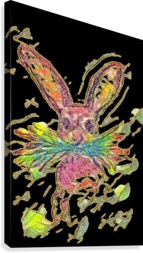 Munching Rabbit  Canvas Print