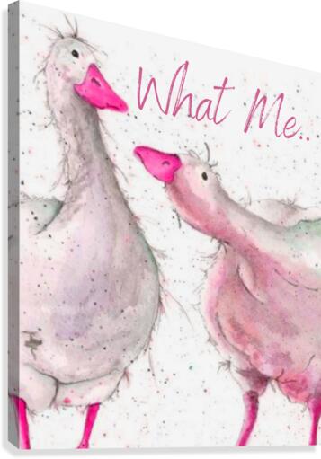WHAT ME  Canvas Print