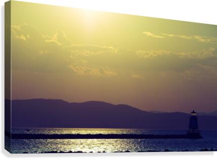 Sunset Lighthouse Canvas Print