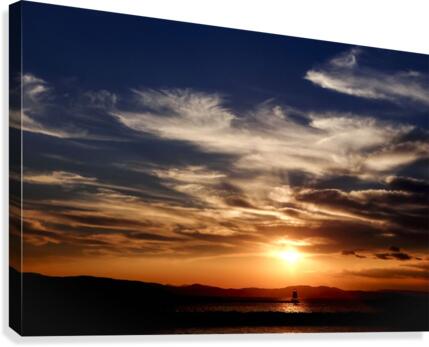 Brilliant Sunset Canvas Print