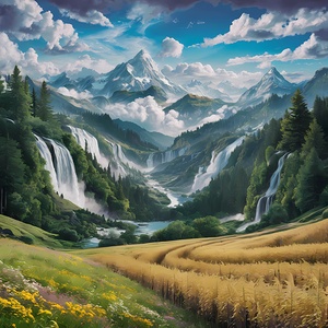 A Serene Valley Landscape