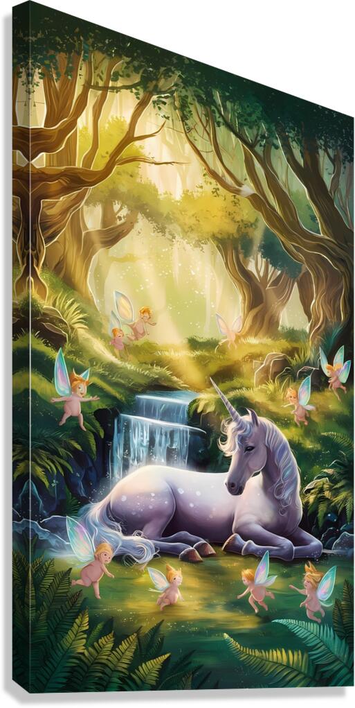 Pi7 Tool in an enchanting illustration a lush eme Canvas Print