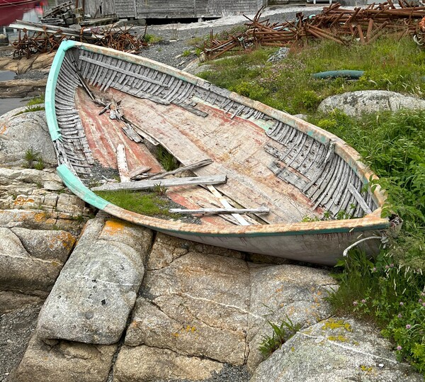 Old Skiff Peggys Cove by Peter DiFranco