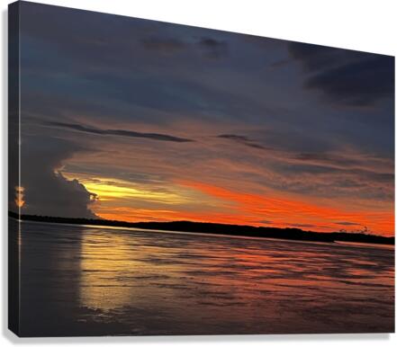 Amazon Sunset Canvas Print