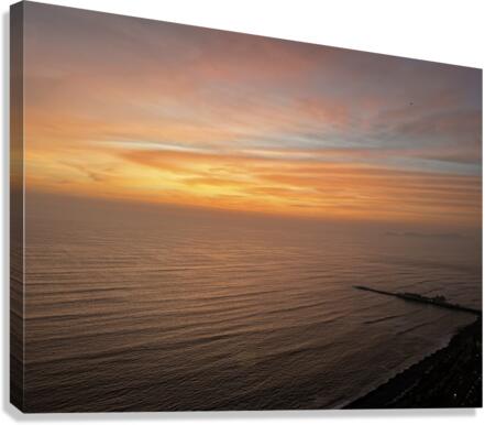 Sunset in Lima Canvas Print