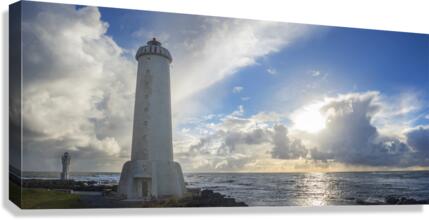 lighthouse sunset Canvas Print