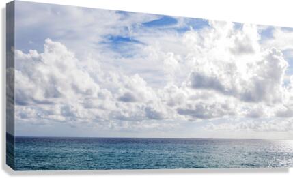 sailboat cloudscape Canvas Print