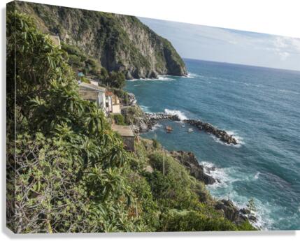 riomaggiore cliffs Canvas Print