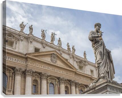 basilica statues Canvas Print