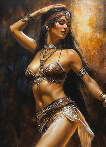 Elegant Belly Dancer