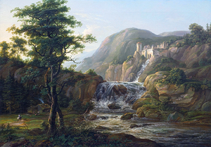Beautiful Landscape Mountain Waterfall