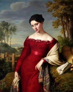 Beautiful Elegant Lady In Red_OSG