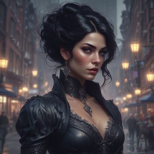 Elegant Victorian Gothic Lady