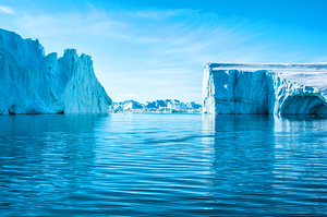 Icebergs Ilulissat Icefjord Greenland
