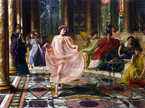 Vintage Oil Painting The Ionian Dance