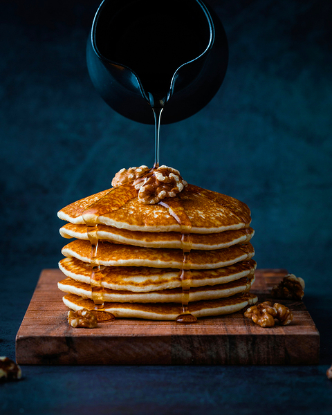 Delicious Pancake  With Syrup Breakfast by One Simple Gallery