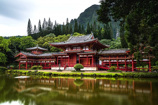 Byodo In Japanese Temple  by One Simple Gallery