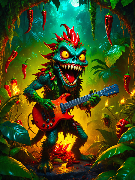 Chili Monster Rockstar by One Simple Gallery