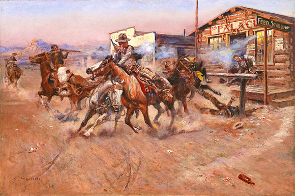 Vintage Cowboys On Horses Guns And Old Wild West by One Simple Gallery