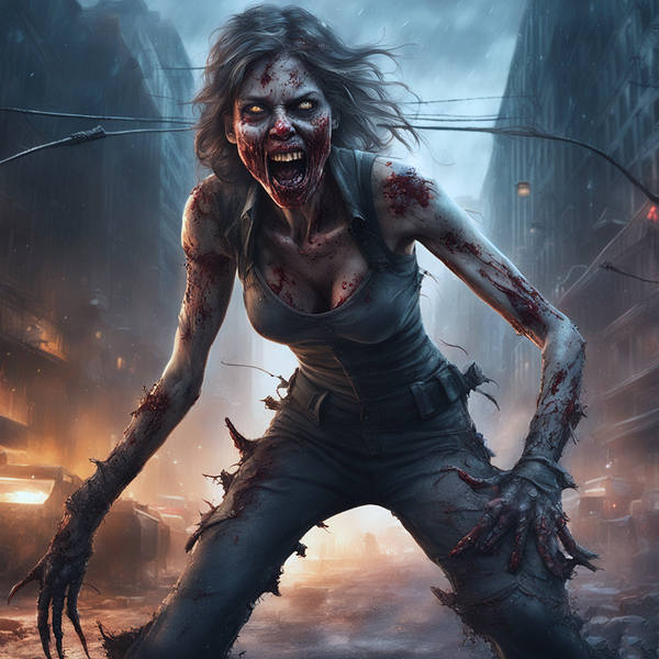 Zombie Lady by One Simple Gallery