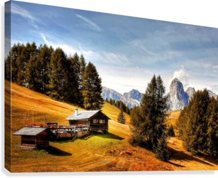 Mountain Italy Landscape Canvas Print