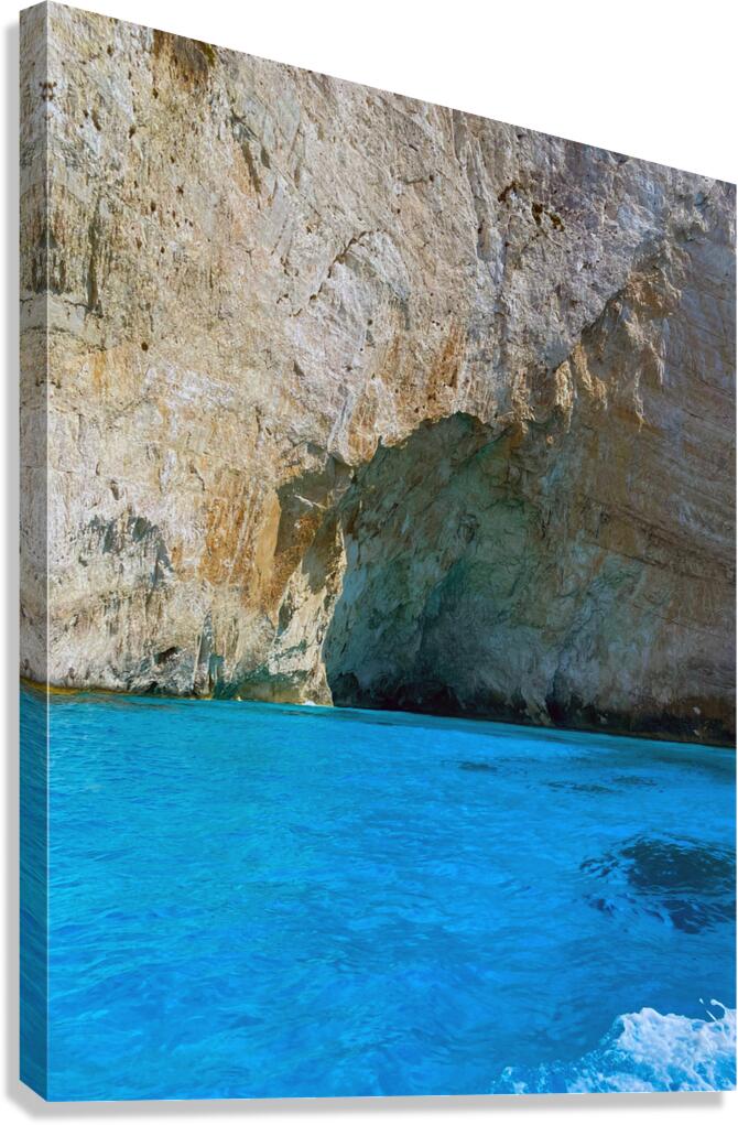 Blue Caves Elaties Greece Canvas Print